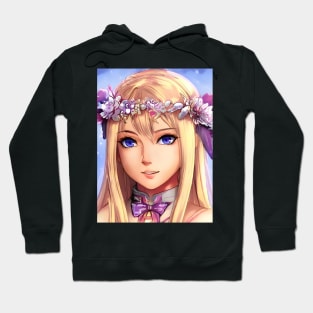 Blonde Anime Girl Hoodie